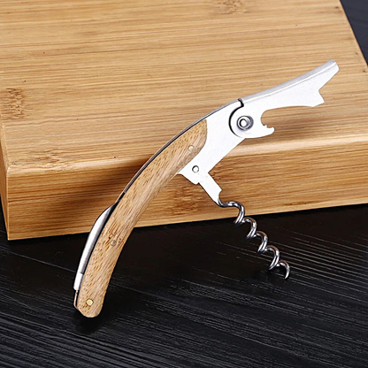 PrimeKool Wine Accessory Kit - 4Tools in Bamboo Box